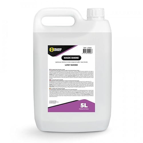 France Effect Liquide pour machine à fumée Lourde - Low Smoke - Magic Smoke® 5L - Fumée compacte, Inodore et biodégradable - Fabriqué en France.