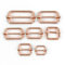 ISBGDFK 10/20 Stück Gürtelschnallen Roller Pin Schnallen Handtaschengurt Metallschieber Einsteller für Tasche DIY Bekleidungszubehör F2-12-32 mm-20 Stück-Roségold