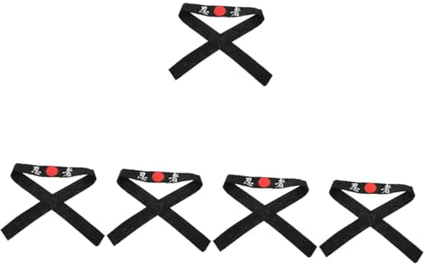 WOFASHPURET 5stücke Japanisches Sushi-stirnband Für Herren Breites Hachimaki-kopfbedeckung Für Partys Und Cosplay Bequeme Passform Vielseitig Einsetzbar Für Sport Und Küche Einzigartiges