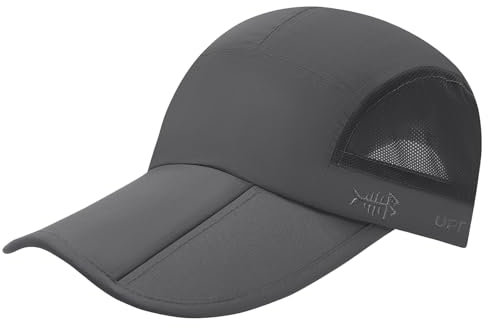 Bassdash Faltbare Angel Baseballkappe UPF 50+,Wasserabweisend Sonnenschutz Tragbare Krempenhüte für den Außenbereich Herren Damen Wandern Verstellbar