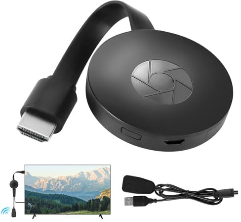 Wireless Display Adapter, TGKYK Wireless HDMI Dongle, Wireless HDMI Display Adapter, Streaming Device for TV Support Miracast/DLNA/Airplay, for Android/iOS/Windows/Mac OS