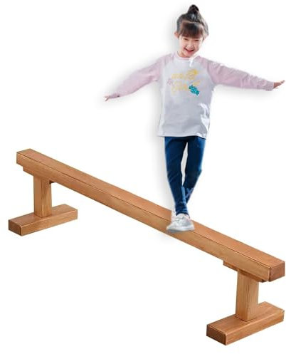 Schwebebalken Zuhause/ Schule/ Gymnastik-Club Gymnastikgeräte - Professionell Schwebebalken Boden, 12 Zoll Hoch Schwebebalken/ Holz Schwebebalken Bar, Für Alle Gymnastischen Fertigkeitsübungen(Size:15