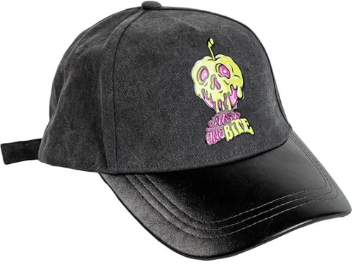 CERDÁ LIFE'S LITTLE MOMENTS - Disney Villains Schirmmütze - Blau - Größe 57 cm - Hergestellt aus Baumwolle und Polyester - Giftapfel-Druck - Originalprodukt
