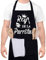 FRIUSATE Delantales de Cocina, Ajustable Delantales de Cocina con Bolsillo Impermeables Aprons Negro Delantal Padre Regalos Delantal Cocinero para Papá Esposo Novio Abuelo