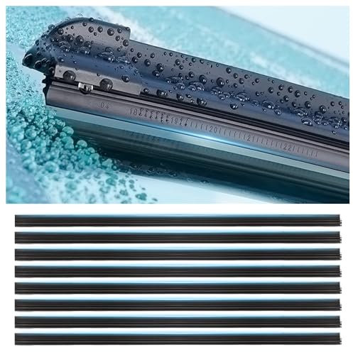 8 STK 65 cm Auto Scheibenwischer Wischblätter,Gummi Wischergummi Ersatzgummi zum Entfernen von Wasser und Schmutz,Universelle Wischerblätter-Set für Wischer von Auto Lkw SUV (8Stück)