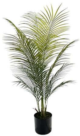 AfanD Artificial Palm Tree 4ft Tall for Home Decor, 6ft Tall, Living Room, Dining Room, Bedroom, Office, Hotel, Restaurant, Bar, Wedding, Party