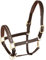 WALDHAUSEN Lederhalfter Crystal, braun/Gold, WB