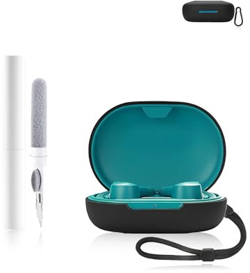 Silikon-Schutzhülle für JLab Go Air Sport Earbuds – langlebige und umweltfreundliche Bluetooth-Kopfhörerabdeckung mit präzisen Löchern und Ladekompatibilität – Schwarz