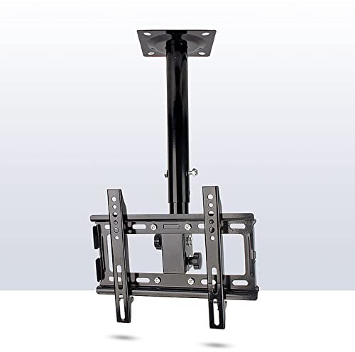 DRFGNF Soporte de TV para Techo, Soporte de TV Colgante, se Adapta a la mayoría de televisores LCD LED OLED 4K de 32 a 55 Pulgadas, Pantallas Planas, Soporte de Poste de TV Que soporta hasta 110 l