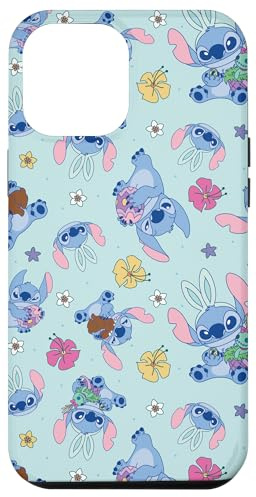 Disney Lilo & Stitch Cute Blue Easter Pastel Stitch Pattern Hülle für iPhone 12 Pro Max