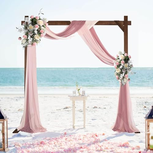 Arco nuziale in legno, grande arco quadrato in legno for esterni da 7,2 piedi, pergolato quadrato in legno for matrimoni, arco nuziale rustico for cerimonia, spiaggia, prato, giardino, feste di laurea