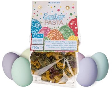 Ostern Pasta | in verschiedenen Motiven & Farben | zum Verschenken | aus Hartweizengrieß, gefärbt mit Kurkuma, rote Beete & Spinat | vegan | Made in Italy | 250g