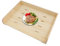 Hob Covers, Wooden Stove Hob Cover with Cooling Holes, Multifunctional Kitchen Worktop and Gas Hob-Protector, Extra-Large Storage Tray with Handles, Rectangular, 75 × 56 × 10 cm