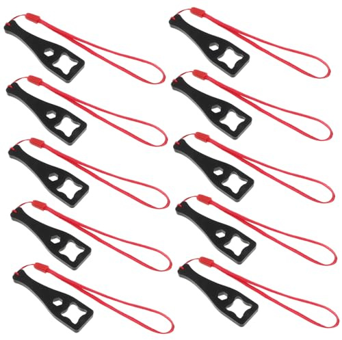 SHINEOFI 10pcs Action Camera Adapter Screw Spanner Plastic Wrench with Rubberized Grip Lanyard Secure Locking Multifunctionality for Sports Camera Mounts