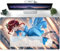 PORNHUX Large Mouse Mats for Desk Anime Patterns XXL - Extended Desk Keyboard Pad, Non-Slip Base, Computer Keyboard for Gamer, Computer/Laptops 600x300x3mm