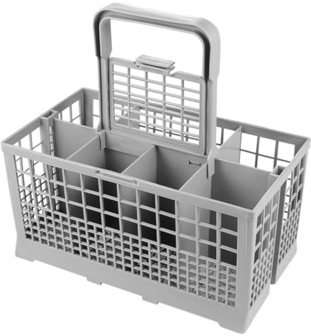 FUNNETOYU Canasta de Almacenamiento para Lavavajillas con Múltiples Compartimentos para Cubiertos y Diseño Elegante para Cocina Moderna