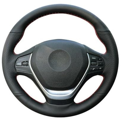 Lenkradbezug für Autos für BMW F20 F45 F30 F31 F34 F32 F33 F36 118i 120i 125i 218i 228i 420i 430i 435i Leder-Lenkradbezug zum Schnüren, handgenäht