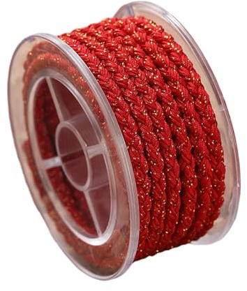 4,5 mm starkes Seil zum Basteln und zur Schmuckherstellung, buntes Bastelgarn