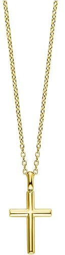 Julie Julsen JJKNE34453-G Mädchen Collier Kreuz Sterling-Silber 925 Gold 40 cm