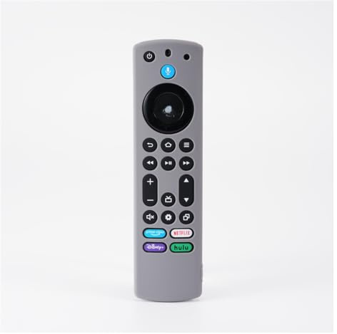 1PCS Silicone Remote Case For 2023 Fire TV Stick 4K Max 2nd/Fire Omni Series/Fire 4-Series Cover(Grey)