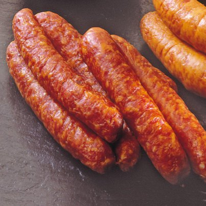 Rauchenden - Kochmettwurst im Naturdarm | 4er Packung ca. 390g | Perfekte Kochwurst/Mettenden mit Grünkohl