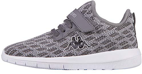 Kappa Unisex Kinder Gizeh Sneaker, Black White, 25 EU