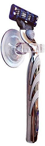 Universal Saugnapf-Halterung mit Clip - ideal als Rasiererhalter für Bad/Dusche (passend für alle Hersteller) - praktische Saugnapf-Halterung mit Clip für den Haushalt