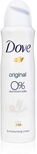 3er Pack - Dove Damen Deospray - Original 0% Aluminium - 150 ml