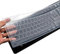 King of Flash Reusable Waterproof Keyboard Cover, Universal Clear Anti-Dust Keyboard Skin Protector Cover for 104/107 Keys Standard Desktop Keyboard (10Pack)