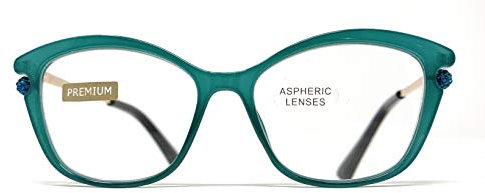 Neues Modell Lesebrille, Presbyopie, Überanstrengung der Augen, 5-Farben-Design. VENICE Premium Perl (Grün, 2.00)