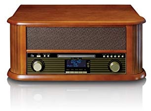 Giradischi in Legno (Tcd-2570 Walnut) Radio E Lettore CD,Bluetooth 5.0 E Dab