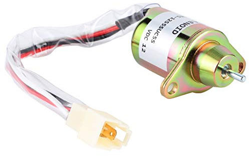 Kraftstoff Absperr Magnet 12V, Kraftstoff Sperrmagnet Absperrventil 119653-77950 Ersatz für 4TNV94L-SFN 4TNV98L-SFN-Motor