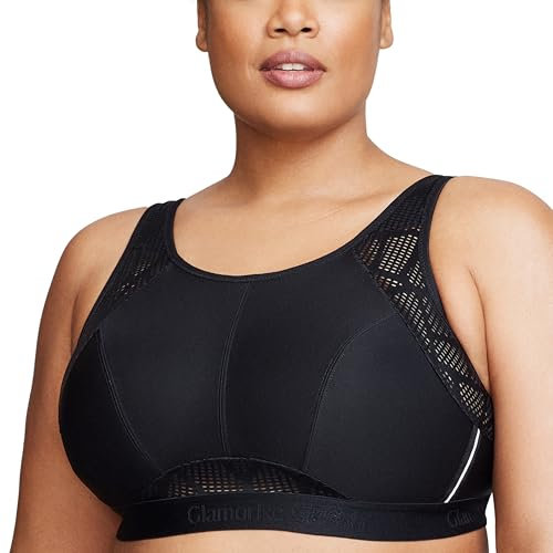 Glamorise Glamorise Damen 1068 Sports Bra, Schwarz, 100F EU