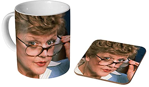mugmart Murder She Wrote Jessica Fletcher Ceramic Tea - Coffee Mug + Coaster Gift Set