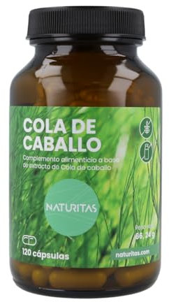 Cola de Caballo 120 Cápsulas Naturitas Essentials | Diurético y purificador | Complemento alimenticio | Sin gluten y sin lactosa