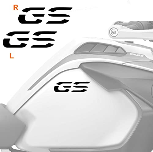 2 Aufkleber für Seitenwände, kompatibel mit / Ersatz für BMW Motorrad R 1200 1250 GS Adventure LC (Schwarz)