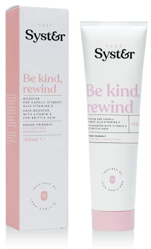 Syster Booster-Maske, Restrukturierend und regenerierend für Sprödes, Trockenes und Geschädigtes Haar Vegan, Made in Italy, Ohne Parabene, Ohne Silikone - 150 ml