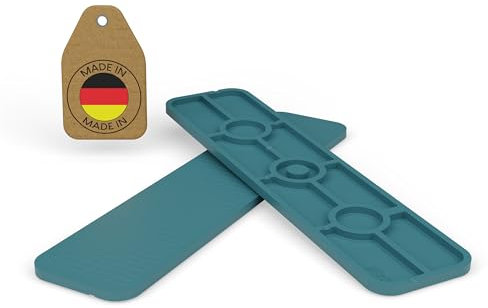 FUX 1000 Stück Abstandshalter 100mm x 24mm x 1mm-6mm | Made in Germany | Unterlegplatten, Distanzklötze aus Kunststoff, Abstandhalter (Dicke: 2mm)
