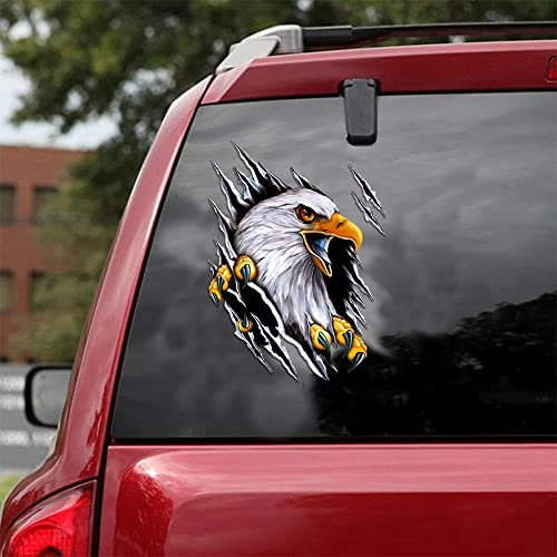 3D Tier Adler Auto Aufkleber Auto Motorhaube Aufkleber Auto Karosserie Adler Muster Dekoration Kratzblockierung Auto Aufkleber Geeignet für Auto/Laptop/Fenster/Kühlschrank/Waschmaschine
