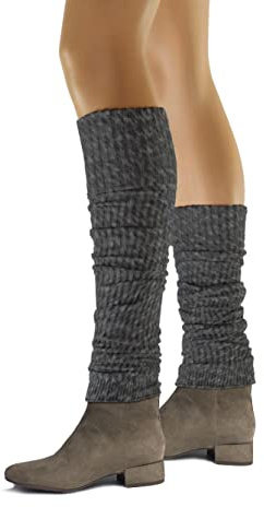 sesto senso Stulpen Damen Baumwolle Beinwärmer Overknee Waden Winter Strick Wadenwärmer
