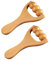 Lot de 2 rouleaux de massage à billes en bois, appareil de relaxation des muscles des jambes, convient pour hommes et femmes adultes