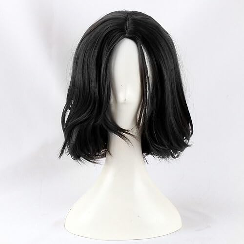 Anime Cosplay Perücke Schwarz Kurze Wellige Haar Perücke Hübsche Männer Natürliche Volle Perücken