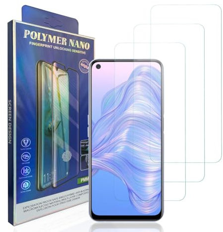 HACIEN Protector de Pantalla para Realme 7 5G, 9H Dureza Cristal Templado móviles película blindada HD película protectora 3 Piezas