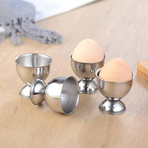 Coppetta per uova Vassoio d'uovo in acciaio inox Ristorante Coppa uovo creativo Tazza d'uovo Tavolo da pranzo Tavolo da pranzo Seggiolino uovo Piccolo bicchiere di vino bianco 40-50ml oro argento Copp