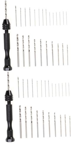 jojofuny 2 Pièces étau à goupille perceuse a main perceuse à main tarriere à main chignole à main Outils rotatifs petit vice Positionner