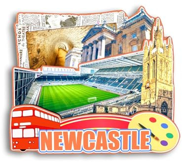 Quwsne Refrigerator Magnet Newcastle United Kingdom Fridge Magnet City Travel Souvenirs Tourist Gifts 3D Classic Landmarks Handmade Crafts Home Decoration - 1320