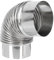 JCUIyon 1pcs Chimney Exhaust Pipe Kitchen Vent Hose Flue Smoke Elbow Extension Stove For Heating Metal