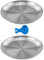 Lot de 2 gamelles plates en acier inoxydable pour chat avec de larges moustaches - 14 cm - Anti-chute - Facile à nettoyer