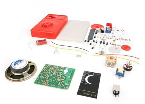 Swiixxer 1 Kit de Bricolage Électronique Radio AM à 7 Tubes Kit d'apprentissage Électronique HX108-2 Kit de Bricolage sans Batterie