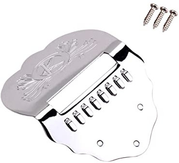 VICASKY Mandolinen Saitenhalter Metall Silberner Saitenhalter Saitige Mandoline Langlebig Verbesserter Klang Und Sustain Zubehör Für Gitarrenparts